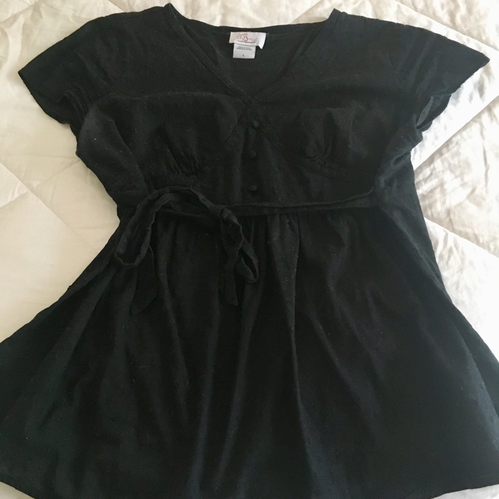 Oh Baby By Motherhood Maternity Black Blouse